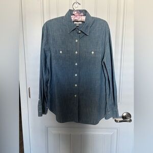 NWOT. J Crew chambray button down